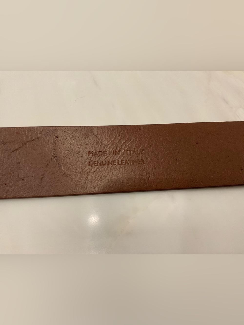 NWT Polo Ralph Lauren Brown Saddler Brass STIRRUP Buckle LEATHER Belt - ITALY - Picture 5 of 8